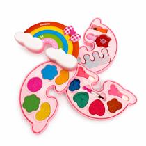 Maquillaje infantil arcoíris