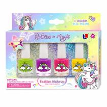 Maquillaje infantil esmalte x4 en caja