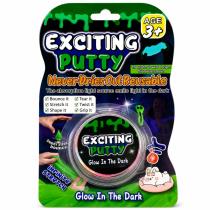 Slime que brilla en la oscuridad en blister