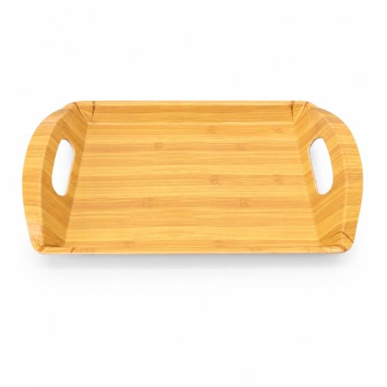Bandeja diseño bambú con asas 36×24.5cm