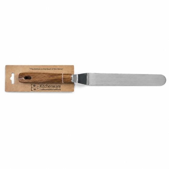 Espátula larga mango de madera 24.5cm