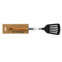 Espátula randurada teflón mango de madera