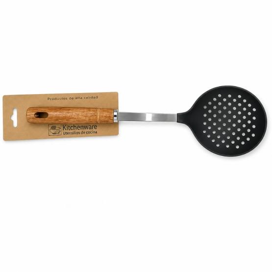 Espumadera teflón mango de madera