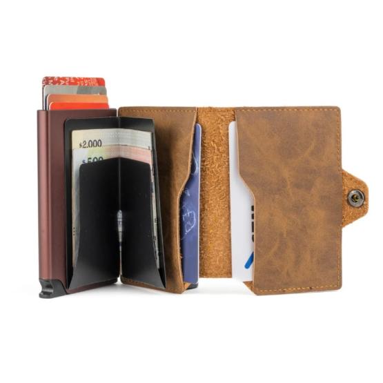 Billetera magnética para tarjetas, buena calidad