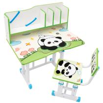 Mesa y silla infantil con estantes