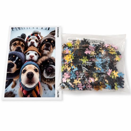 Puzzle cartón 300 piezas perros