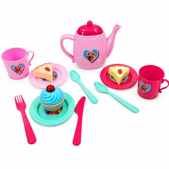 Juego de té plástico 13 piezas