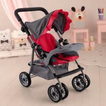 Coche de bebé con cesto de almacenamiento