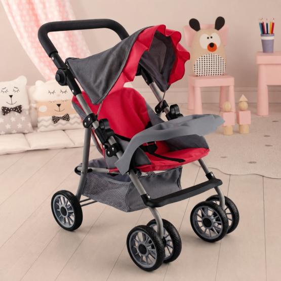 Coche de bebé con cesto de almacenamiento