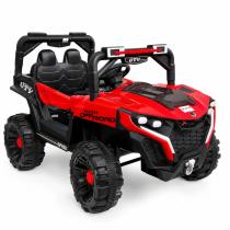 Auto a batería camioneta 4×4 roja/rosa