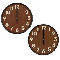 Reloj de pared fondo madera 3 colores 30cm