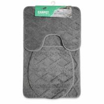 Set de baño alfombra inodoro x3