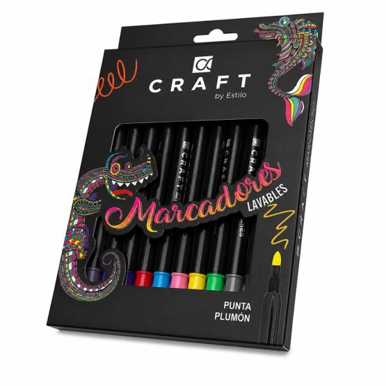 Marcadores lavables x12 Craft