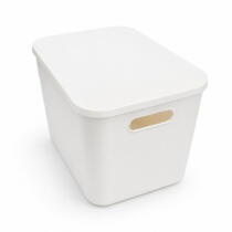 Organizador blanco con tapa grande 22x33cm