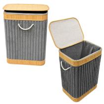 Cesto de ropa terciopelo rectangular