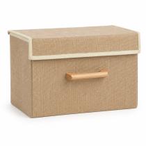 Organizador plegable manija bambu 32x22x18cm