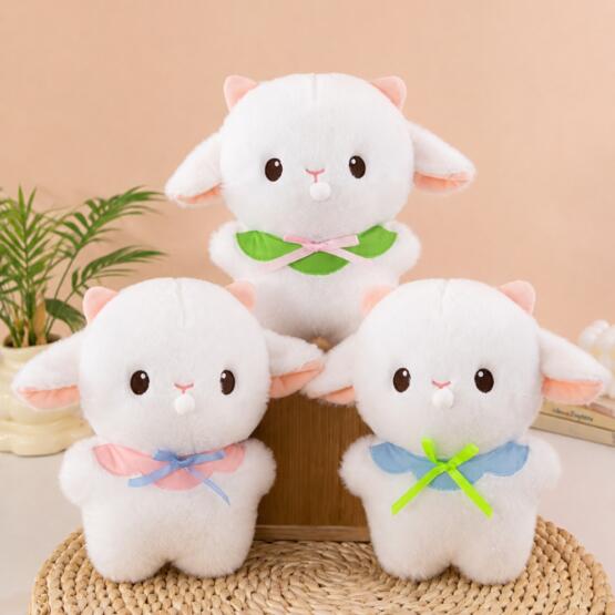 Peluche ovejita con collar 20-25cm