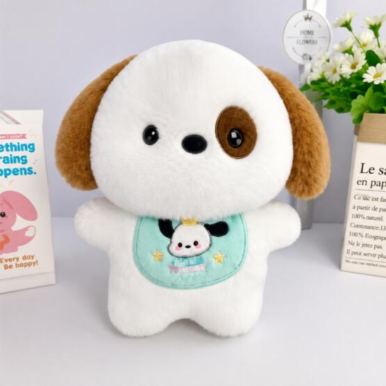 Peluche perrito con babero 20-25cm