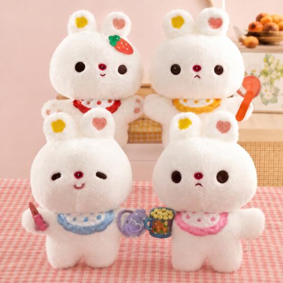 Peluche conejo con babero 20-25cm