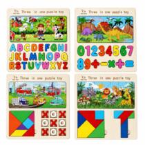 Puzzle madera 3 en 1