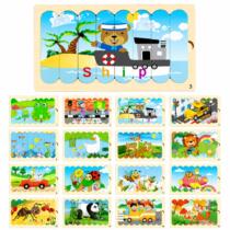 Puzzle de madera animalitos y ciudad 16 modelos