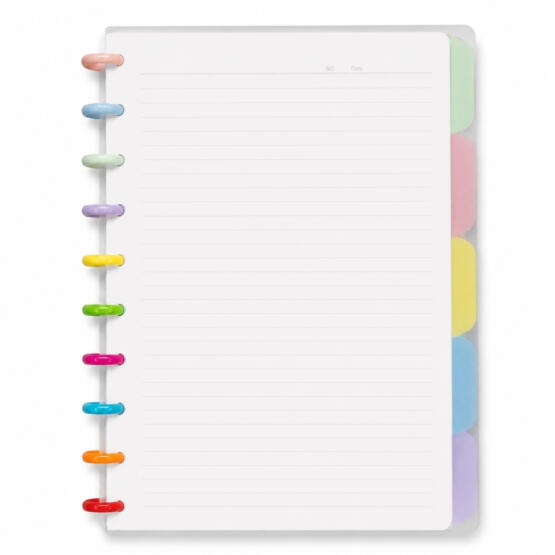 Cuaderno anillos inteligentes de color 20x25cm