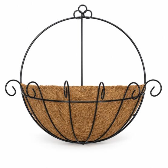 Maceta colgante de coco gigante 35cm (mitad)