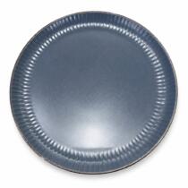 Plato cerámica azul liso con borde 22cm